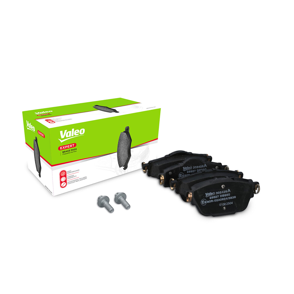 Jeu de 4 plaquettes de frein VALEO ref. 302428A
